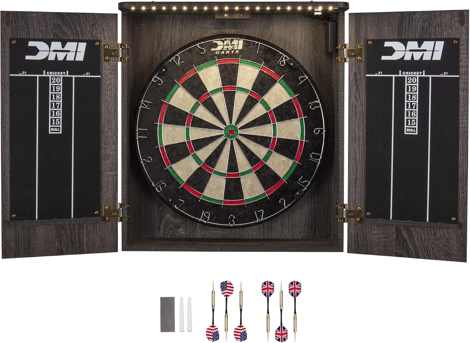 Electronic Dartboard Cabinet - Juego de armarios para dardos Paris