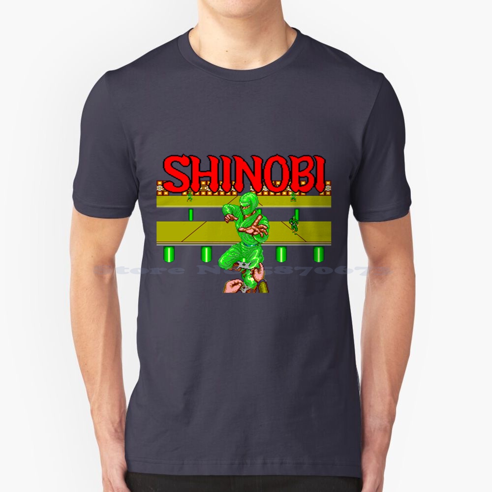 Arcade No - Camiseta Shinobi 100% algodón, camisa de