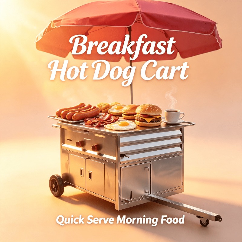 Carrito de Comida Móvil Compac - Hot Dog Vending Cart reseña y precio