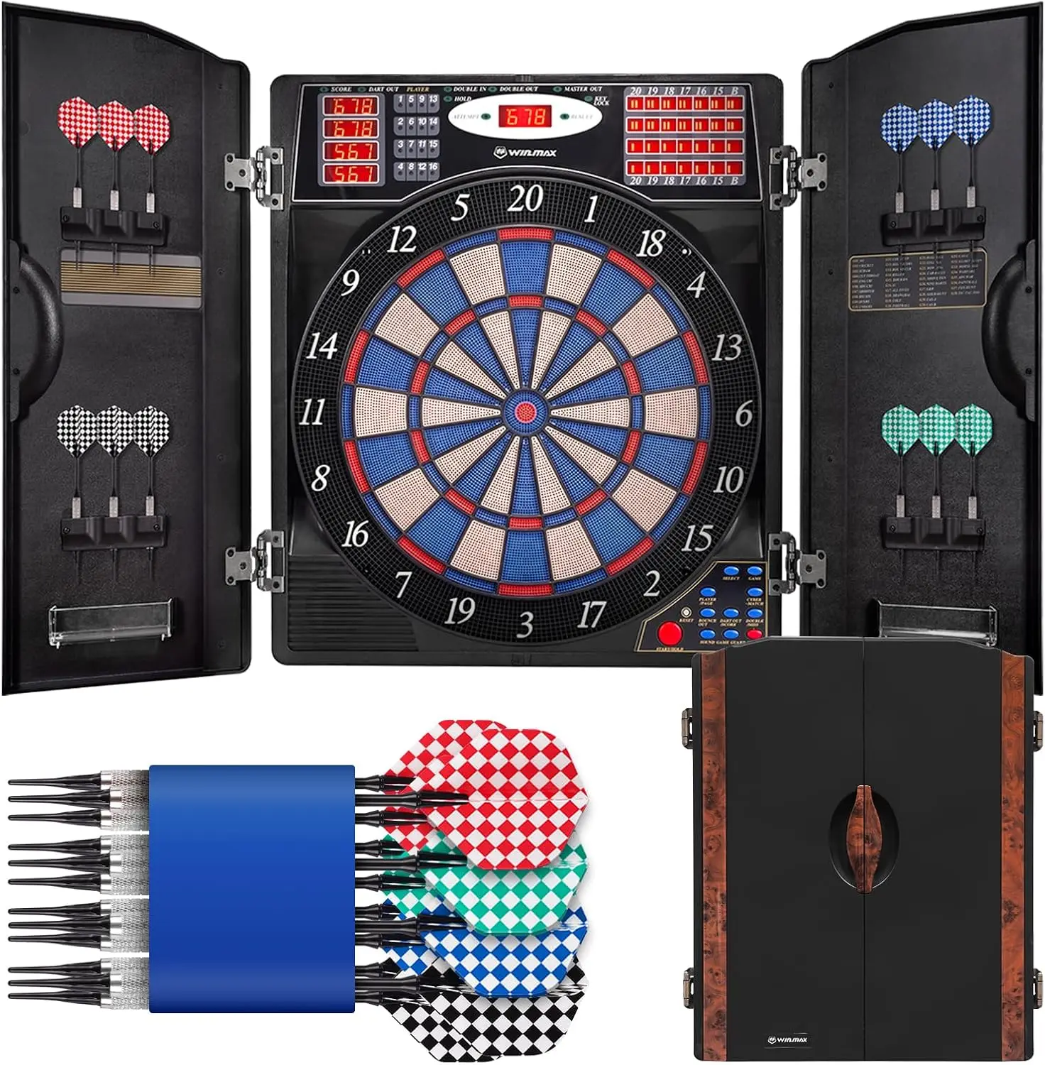 Juego de Tablero de Dardos Ele - Electronic Dartboard Cabinet reseña y precio