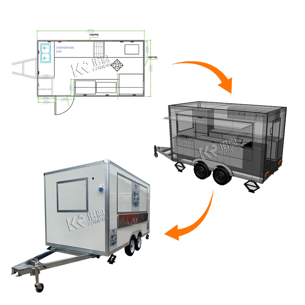 Nuevo diseño, quiosco de helad - Hot Dog Vending Cart reseña y precio
